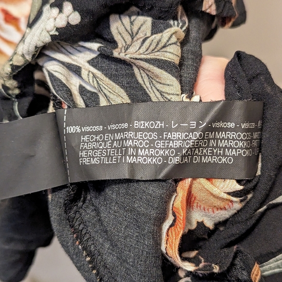 Zara Dress Premium Denim Collection Floral - Picture 4 of 6